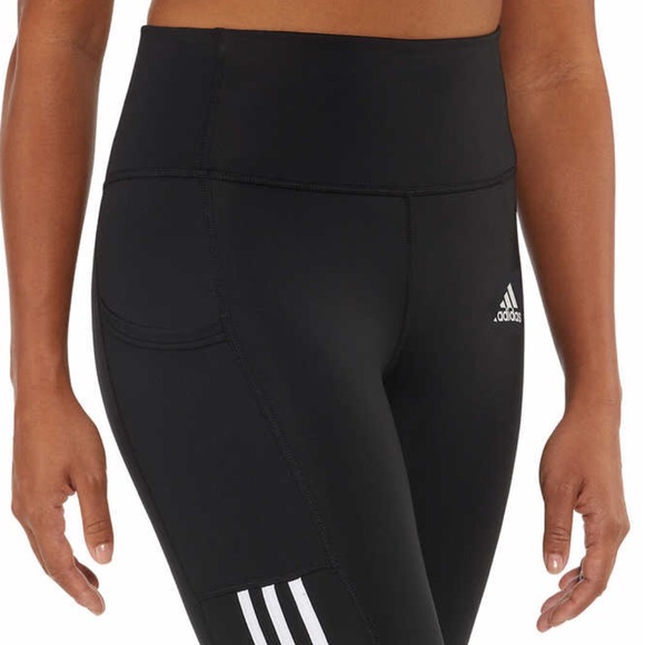 adidas Ladies' 7/8 Active Tight Legging, 3-Stripe - Picture 3 of 14